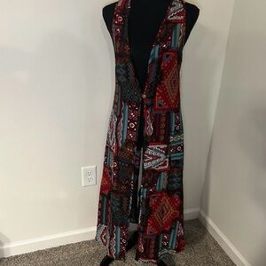 Love Culture Western Print Duster
